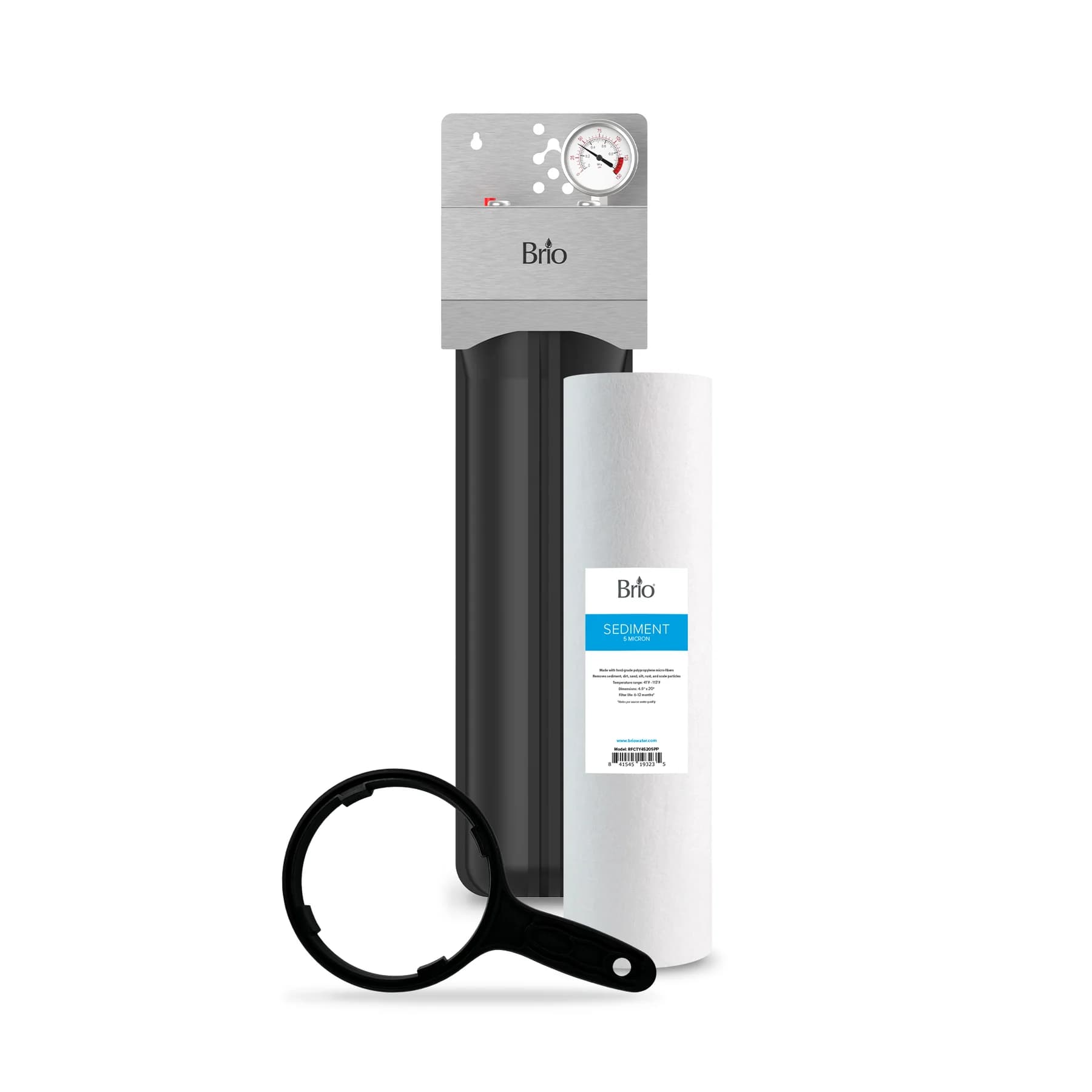 Brio Single Stage Whole House Filtration System - 20" Sediment